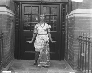 Ruby Ginner Dressed In Indian National Costume At The International Suffrage Fair — Christina Livingston Broom