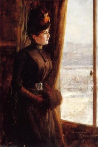 Portrait Of Madame Vallery-radot — Albert Edelfelt