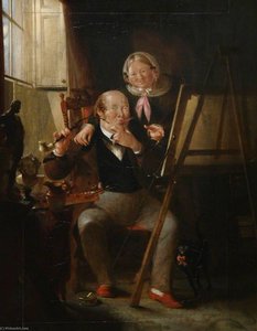 Self Portrait With The Artist's Wife — William Kidd
