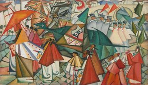 La Procession Du Corps De Christ — Amadeo De Souza-cardoso