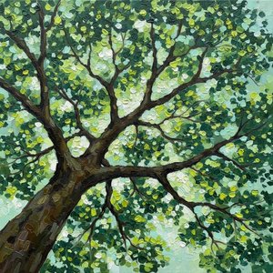 Luminous Canopy: A Meditative Study Of Verdant Light And Organic Fractal Forms — Laurent Fontaine