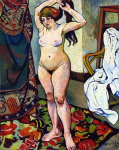 Gilbert, Nude Fixing Her Hair — Suzanne Valadon
