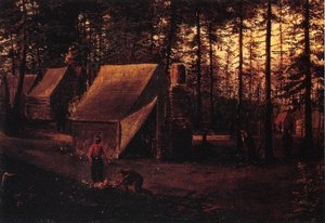 Confederate Encampment At Seven Pines (fair Oaks) Virginia — William Aiken Walker