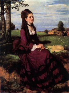 Lady In Violet — Pál Szinyei Merse