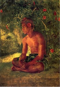 Sketch Of Maua, Apia, One Of Our Boat Crew (also Known As Maua, A Samoan) — John La Farge