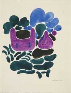 Abstraction Based On Flower Forms, I — David Kakabadze