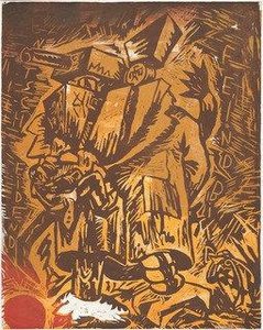 Entscheidend Feindbild (decisive Enemy) From Erste Konzentration I (first Concentration I) — Jörg Immendorff
