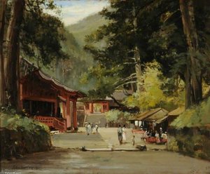 Entrance To The Mausoleum Of Jyemiten, Nikko, Japan — John Varley Ii (der Jüngere)