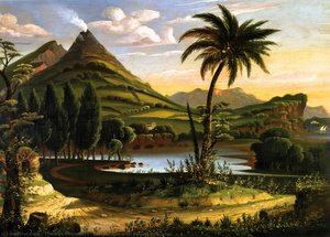 Landscape With Mount Vesuvius — Thomas Chambers