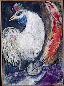 A Rooster — Marc Chagall