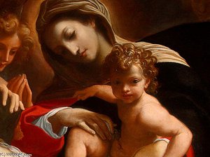 The Dream Of Saint Catherine Of Alexandria (detail) — 루도비코 카라치