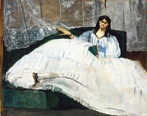 Dame Tenant Une Éventail — Édouard Manet