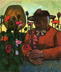 Old Peasant Woman In The Garden — Paula Modersohn-becker