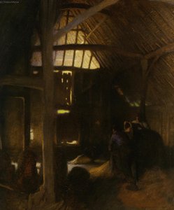 The Dark Barn — Sir George Clausen