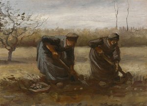 Mujeres Campesinas Removiendo Patatas — Vincent Willem Van Gogh