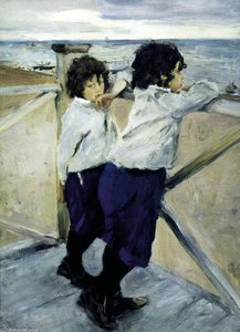 Children. Sasha And Yura Serov — Valentin Alexandrovich Serov