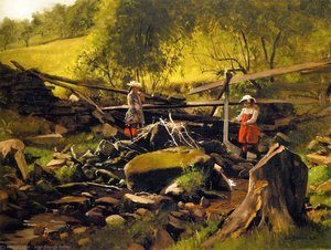 Fishing - Fort Lee, New Jersey — John George Brown