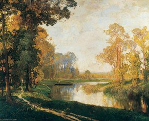 Afternoon On The River Somme, France — Alfred East
