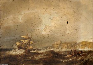 Shipwreck In A Storm — John Wilson Carmichael