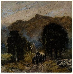 A Funeral At Bettwys-y-coed Church, North Wales — David Cox