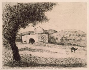 Le Monument Sur La Tombe De Rachèle, Sur Le Chemin D'ephra — Marc Chagall