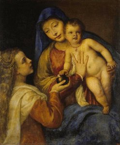 Madonna And Child With Mary Magdalene — Titian Ramsay Peale Ii
