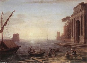 A Seaport At Sunrise — Claude Lorrain (claude Gellée)