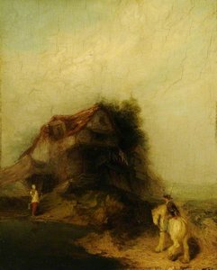 Farmhouse With A White Horse — William Mulready The Younger