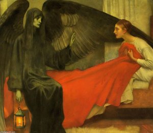 Death And The Maiden — Pierre Cécile Puvis De Chavannes