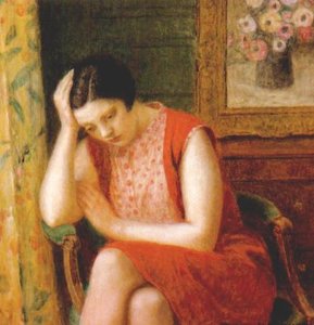 Pensive Model — Frederick Carl Frieseke