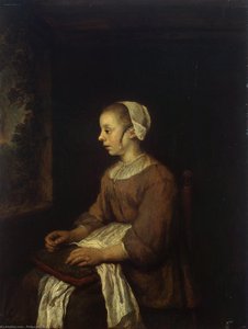 The Seamstress — Philips De Koninck