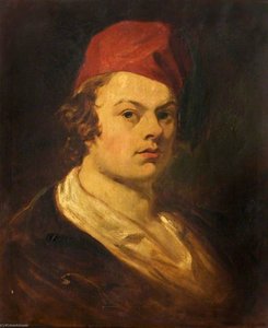 Portrait Of An Unknown Man In A Red Cap (said To Be H. Stanier) — William Thomas Roden