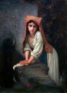 La Lavandara Ou Jeune Lavandiere Songeuse — Ernest Hébert (antoine Auguste Ernest Hebert)