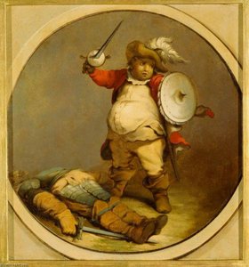 Falstaff With The Body Of Hotspur — Philip James De Loutherbourg