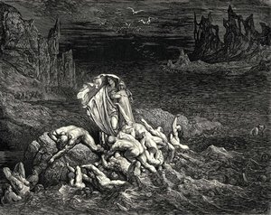 El Infierno, Canto Vii, Versos 118-119. 'ahora Ves Tú, Hijo! Las Almas De Aquellos Que Fueron Vencidos Por La Ira.' — Paul Gustave Doré