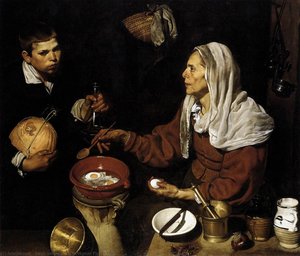 Gamla Kvinnan Som Kokar Ägg — Diego Rodríguez De Silva Y Velázquez