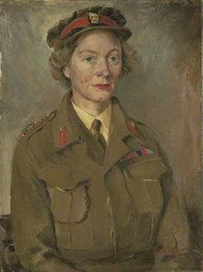 Commandant Marjorie F. Wagstaffe, Cbe, Deputy Director, Auxiliary Territorial Service, Middle East Forces — Leslie Cole