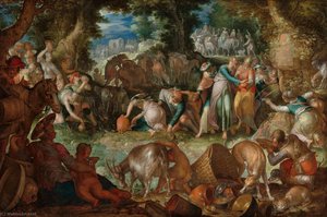 Moses Striking The Rock — Joachim Anthonisz Wtewael