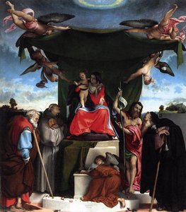 San Bernardino Altarpiece — Lorenzo Lotto