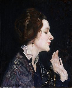 Portrait Of A Lady — George Washington Thomas Lambert