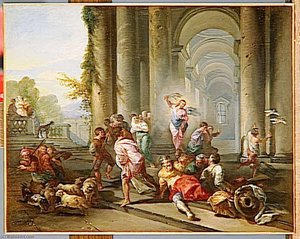 Los Mercados Cazadores Del Templo — Giovanni Paolo Panini