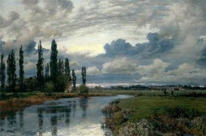 Poplars In The Thames Valley — Alfred William Parsons