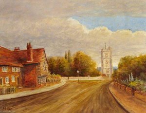 Heston Church, New Heston Road, 1895 — Ernest A. L. Ham