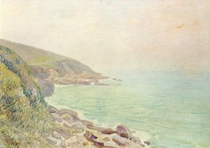 Côte Galloise Dans Le Brouillard — Alfred Sisley