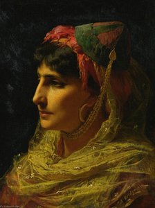 Portrait Of A Woman — Frederick Arthur Bridgman