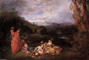 Amour Paisible — Jean-antoine Watteau