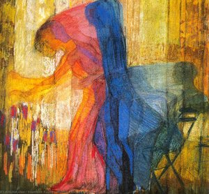 Woman Picking Flowers — František Kupka