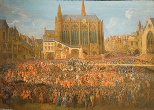 Louis Xv Sortant Du Lit De Justice Tenu Au Parlement — Pierre Denis Martin (dit Martin Le Jeune)