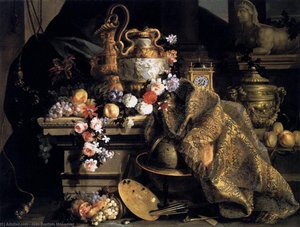 Still-life Of Flowers And Fruits — Jean-baptiste Monnoyer