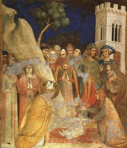 The Miracle Of The Resurrected Child, Approx. - — Simone Martini